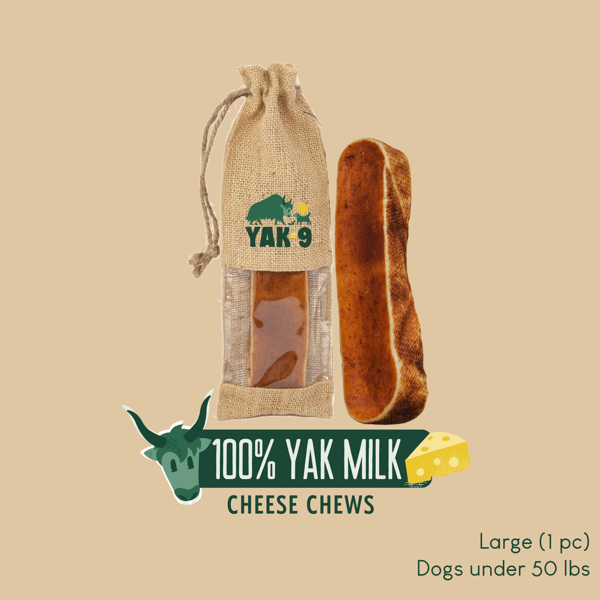 100% Yak Milk Chews for Dogs
