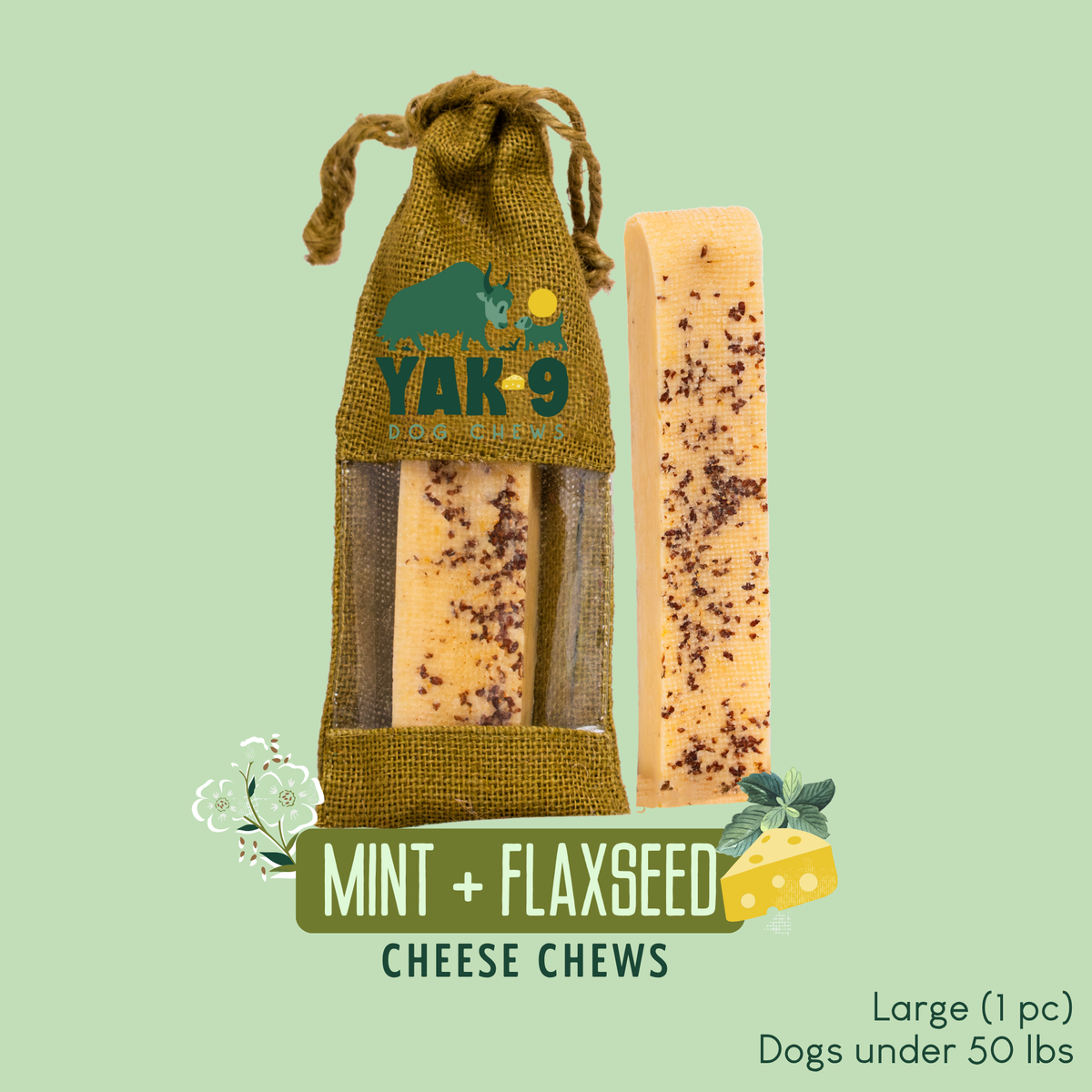 yak9 - Flaxseed Yak Chews for Dogs