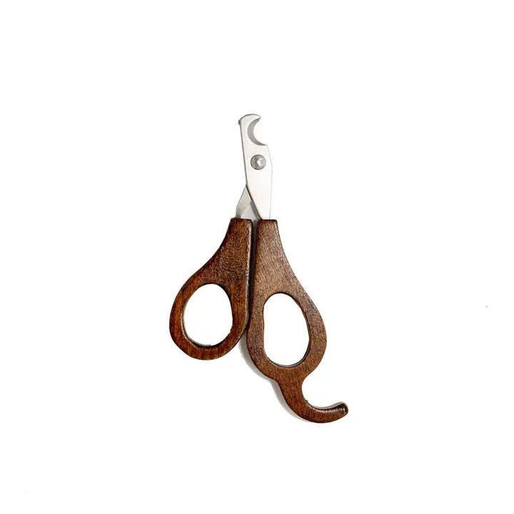 Tauro Small & Medium Stainless Steel Pet Nail Clippers with Wooden Handle