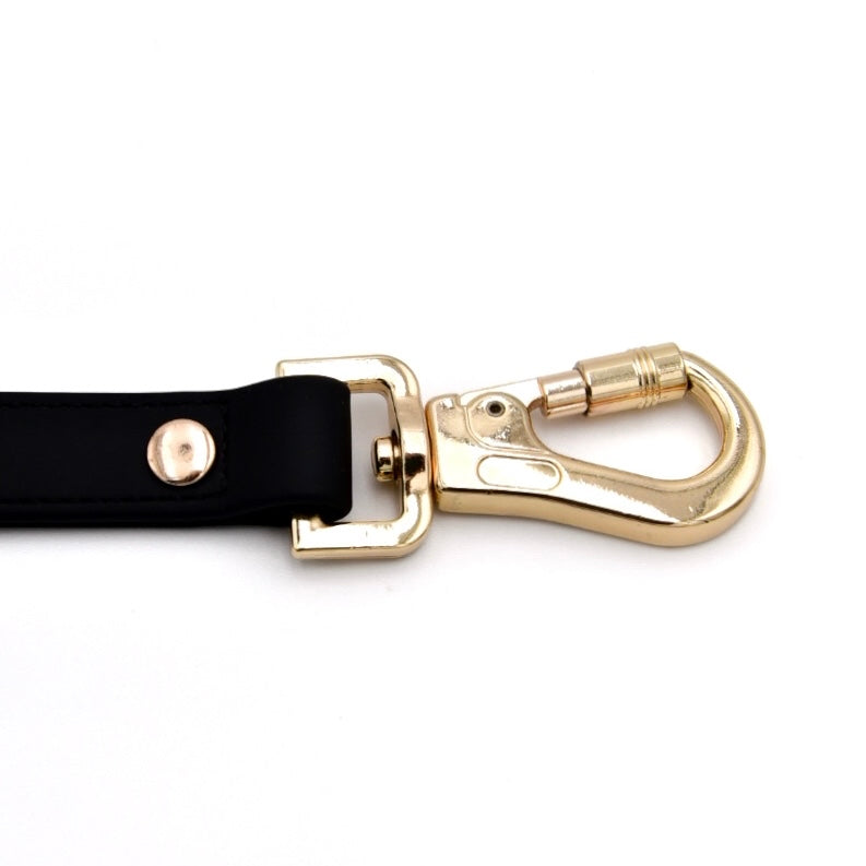 Fur Elise Dog Leash - Noir — carabiner detail