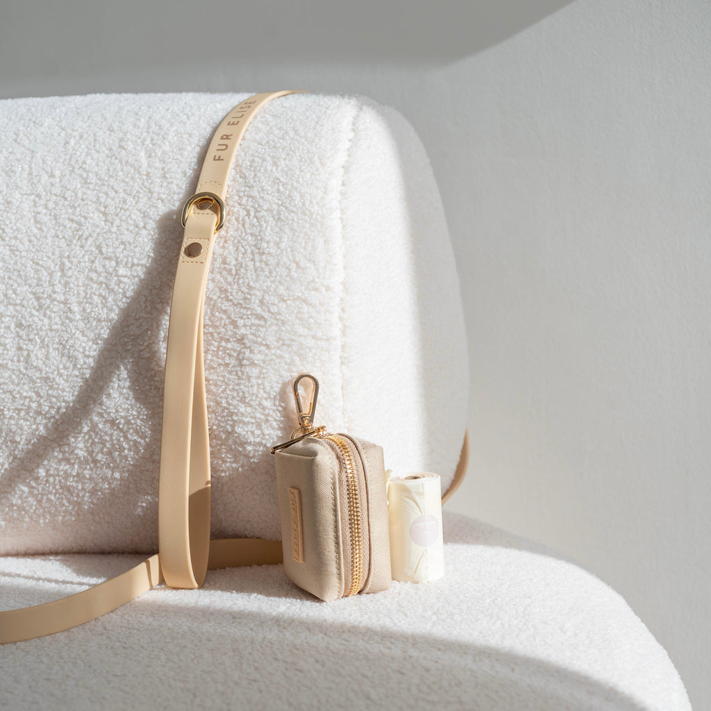 Fur Elise Le Poo Waste Bag Holder - Sand — holder in use