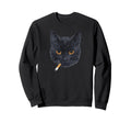 Y2K Black Cat 90S Grunge Sweatshirt - Unique Graphic Unisex
