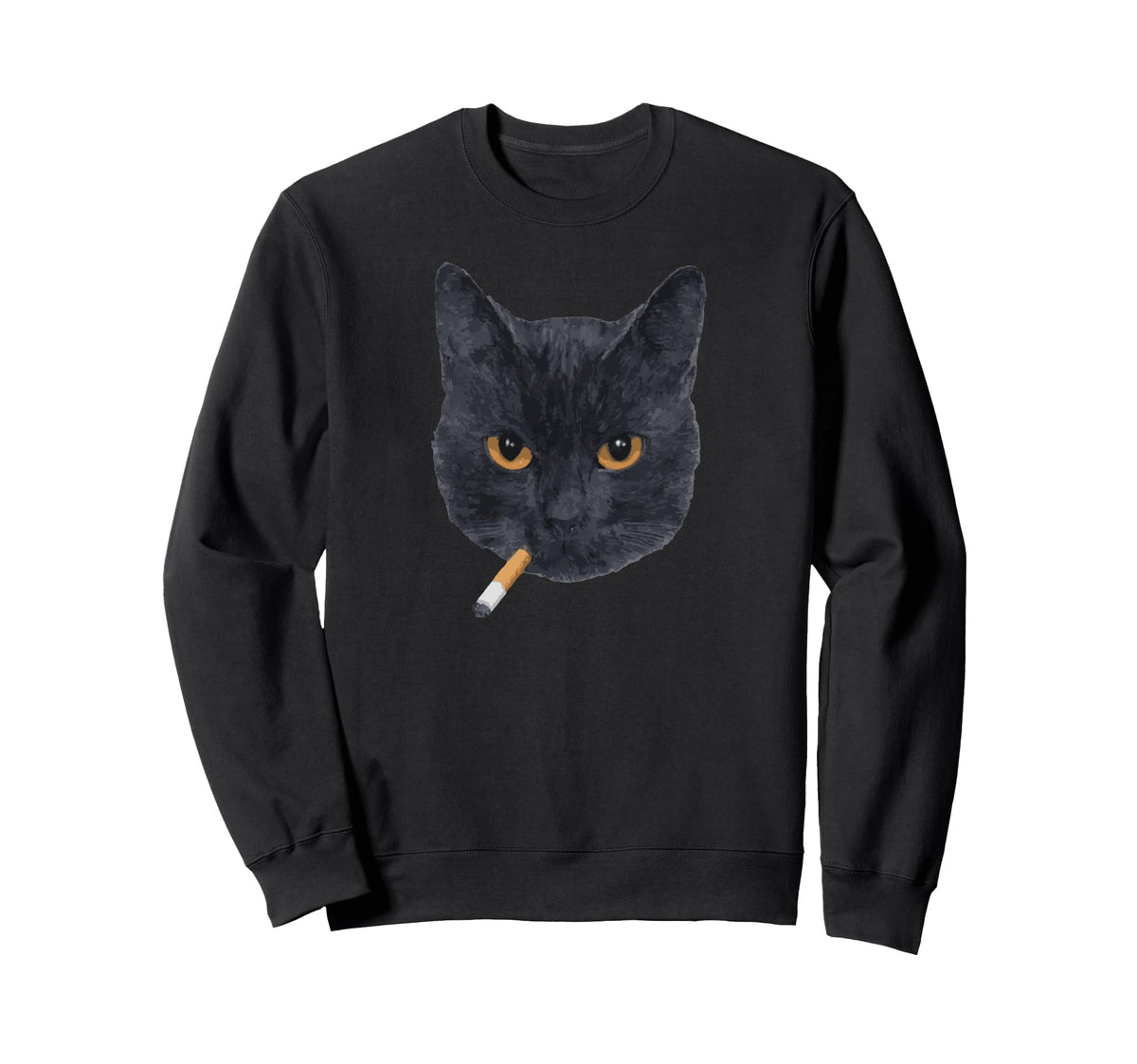 Y2K Black Cat 90S Grunge Sweatshirt - Unique Graphic Unisex