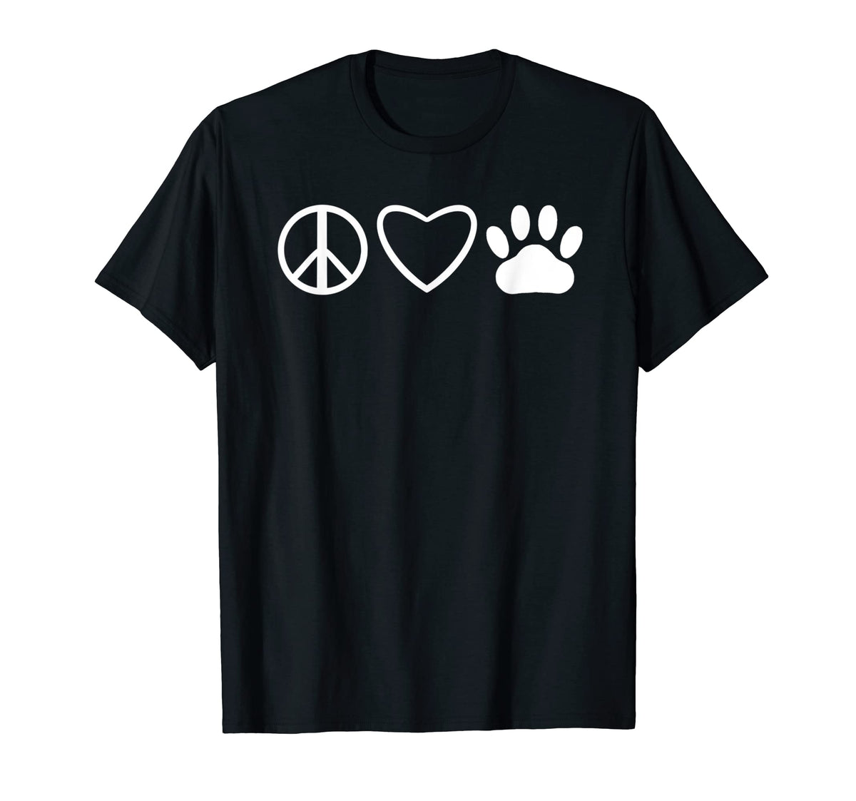 Peace Love Dog Lover Peace Love Dog T T-Shirt - Trendy Graphic Men Women
