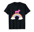 French Bulldog Rainbow T-Shirt - Fun Novelty Design for Adults