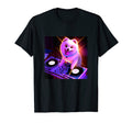 Pomeranian Dj Vaporwave Dog Aesthetic T-Shirt - Fun Novelty Design Unisex