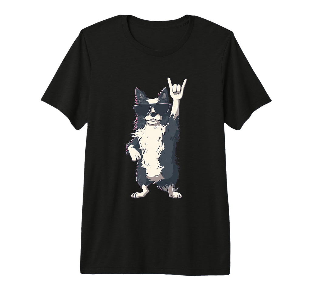 Dog Rocker Dog Funny Pet Lover Music T-Shirt - Trendy Graphic Men Women