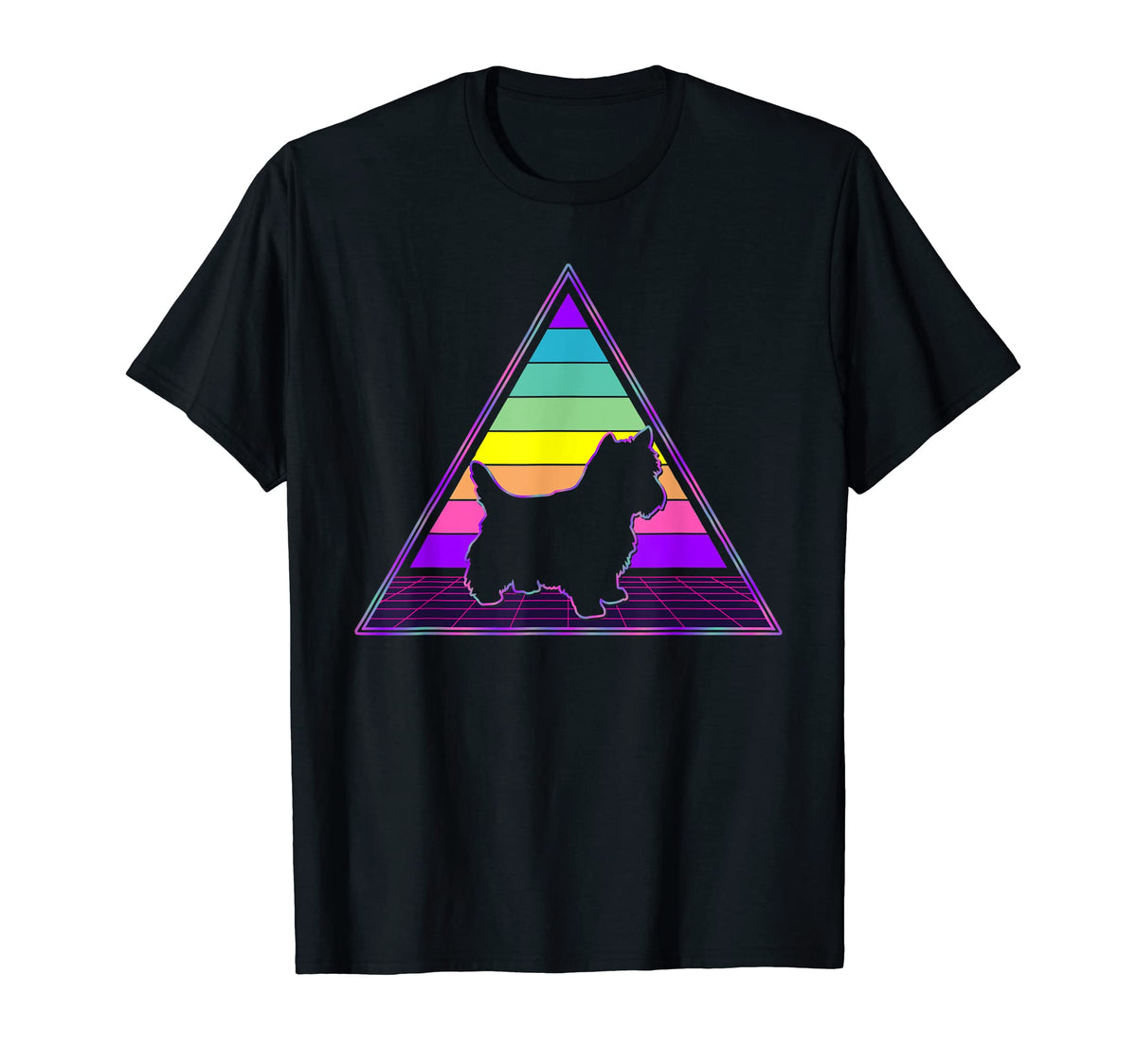 Vaporwave Aesthetic Westie Dog T-Shirt - Graphic Print for Adults