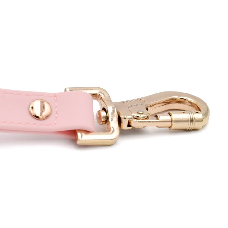 Fur Elise Dog Leash - Rose — carabiner detail