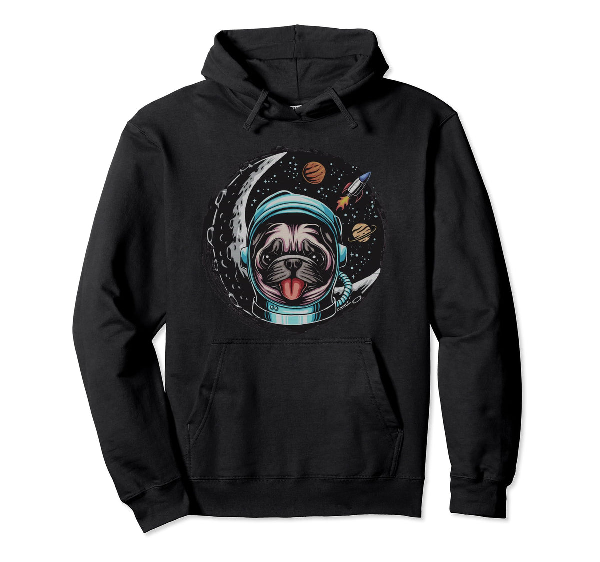 Astro Pug Dog Astronaut Space Moon