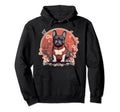 Tradtional Japanese Art French Bulldog Hoodie - Minimalist Print for Adults