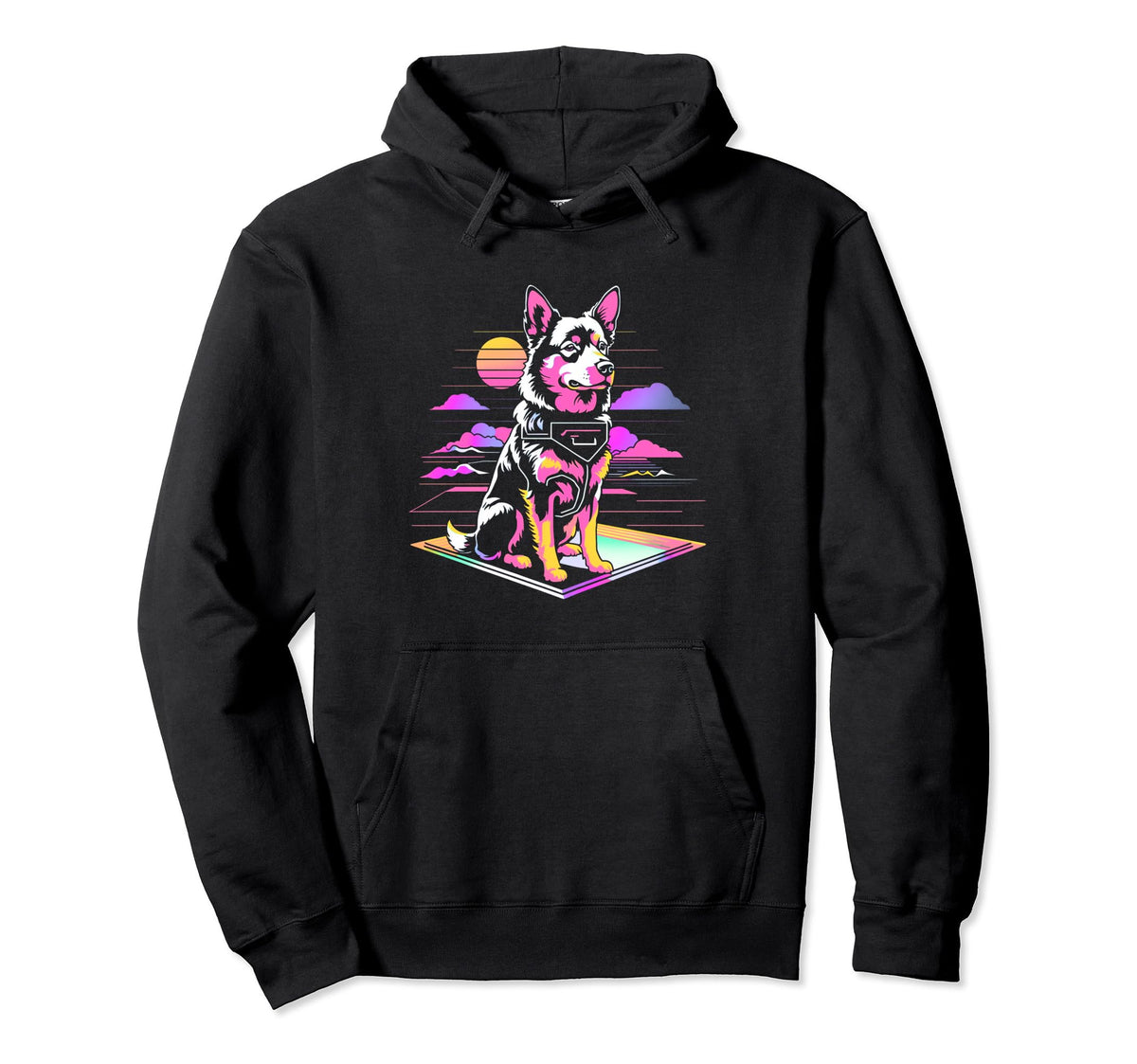 Inspired Vaporwave Aesthetic Dog Hoodie - Novelty Apparel Men Women