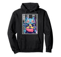 Weirdcore Cat Ramen Grid Vaporwave Aesthetic Hoodie - Graphic Print Unisex