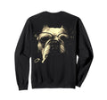 French Bulldog Glasses Smoking Pipe Sweatshirt - Unique Graphic Men Women