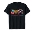 Peace Love Newfoundland Tie Dye Dog T-Shirt - Casual Everyday Wear Unisex