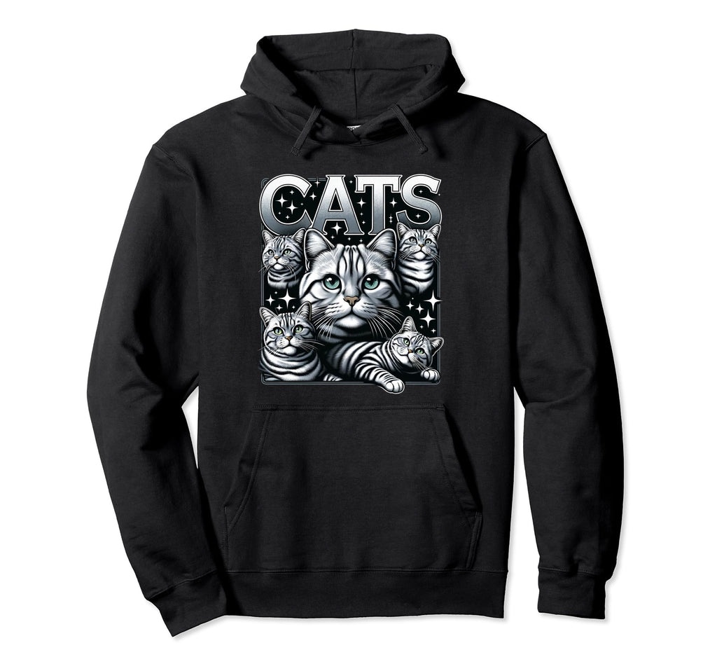 Cat Bootleg Grunge 90S Hoodie - Fun Novelty Design Unisex