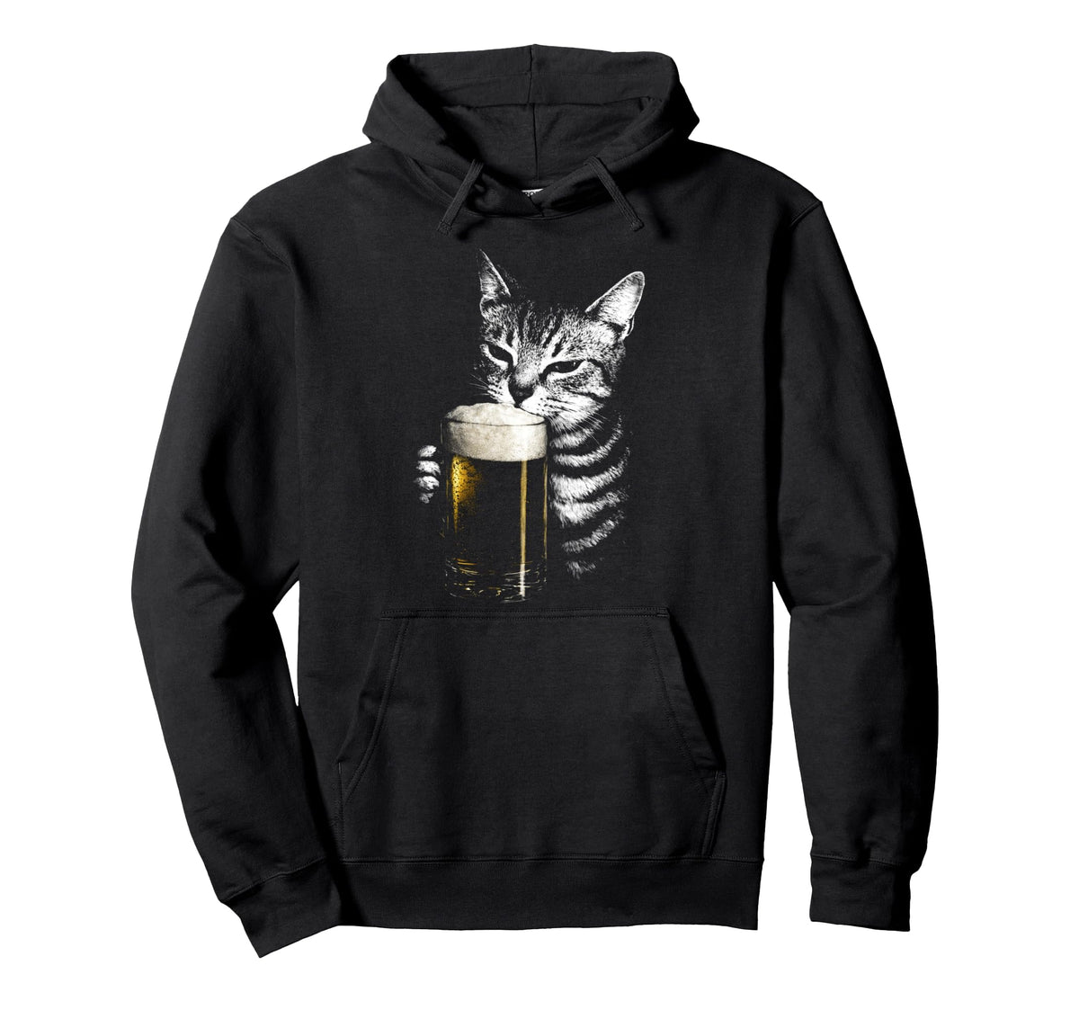 Cat Beer Y2K 90S Funny Cat Beer Hoodie - Fun Novelty Design Men Women