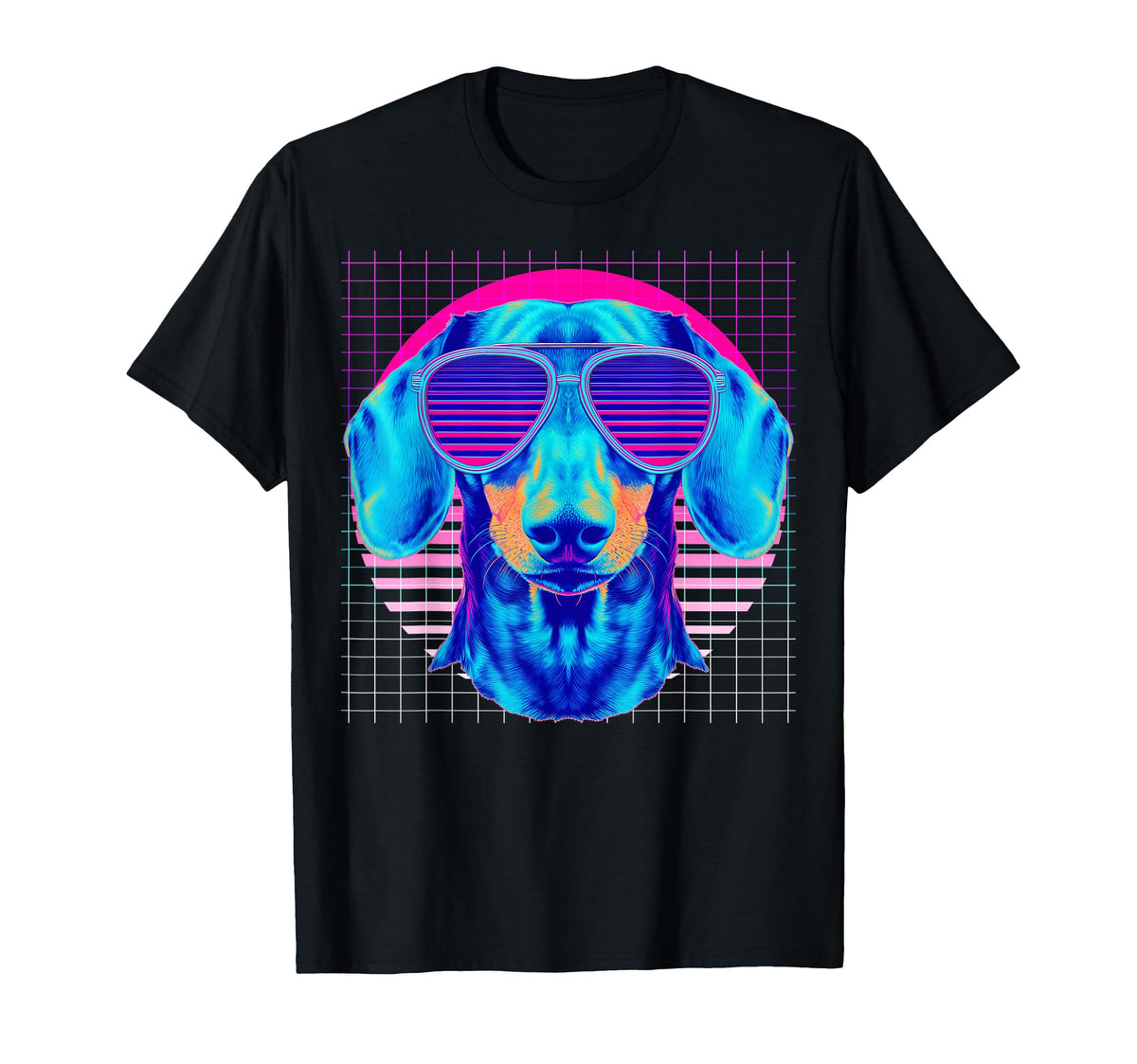 Dachshund Sunglasses Doxie Dog T-Shirt - Unique Graphic Men Women