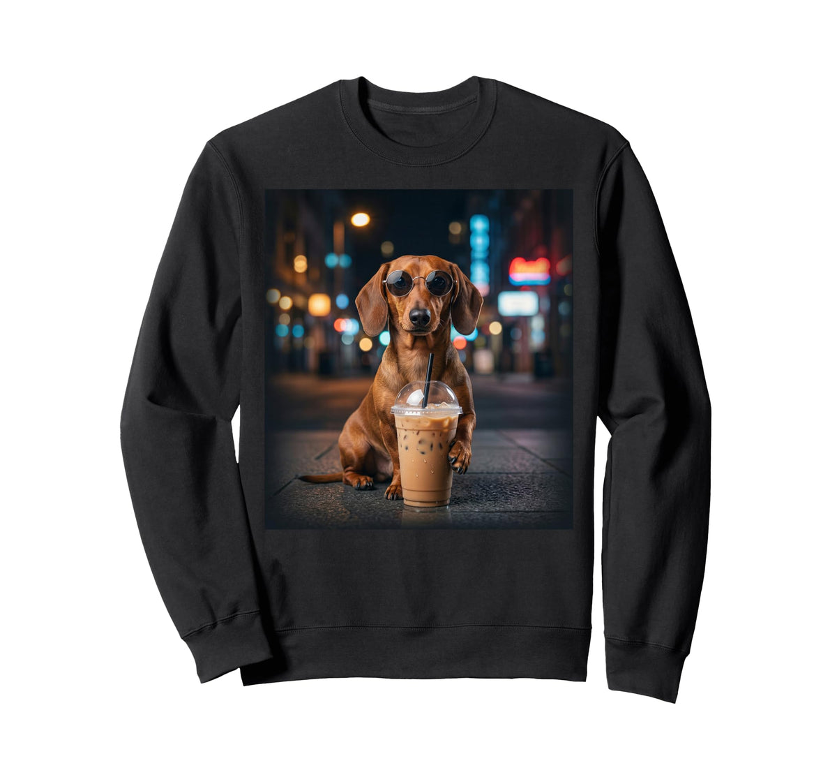 Ultrarealistic Dachshund Dog Sweatshirt - Graphic Print Men Women