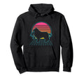 Border Collie Dog 80S Vaporwave Hoodie - Graphic Print for Adults