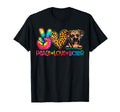 Peace Love Boxer Tie Dye Dog Lover T-Shirt - Novelty Apparel Unisex