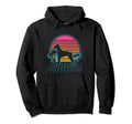 Dobermann Dog 80S Vaporwave Aesthetic Hoodie - Unique Graphic for Adults