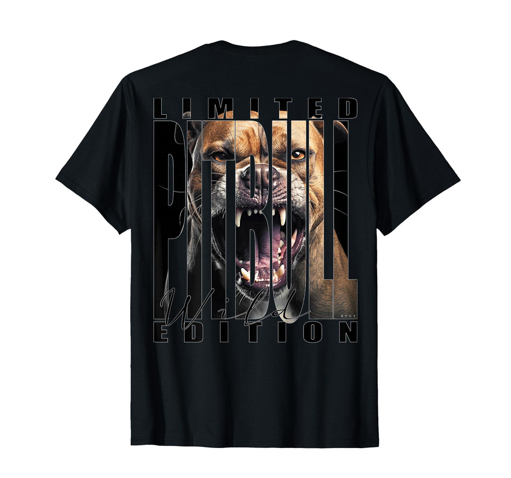 Back Y2K Streetwear Dog Pit Bull T-Shirt - Unique Graphic Men Women