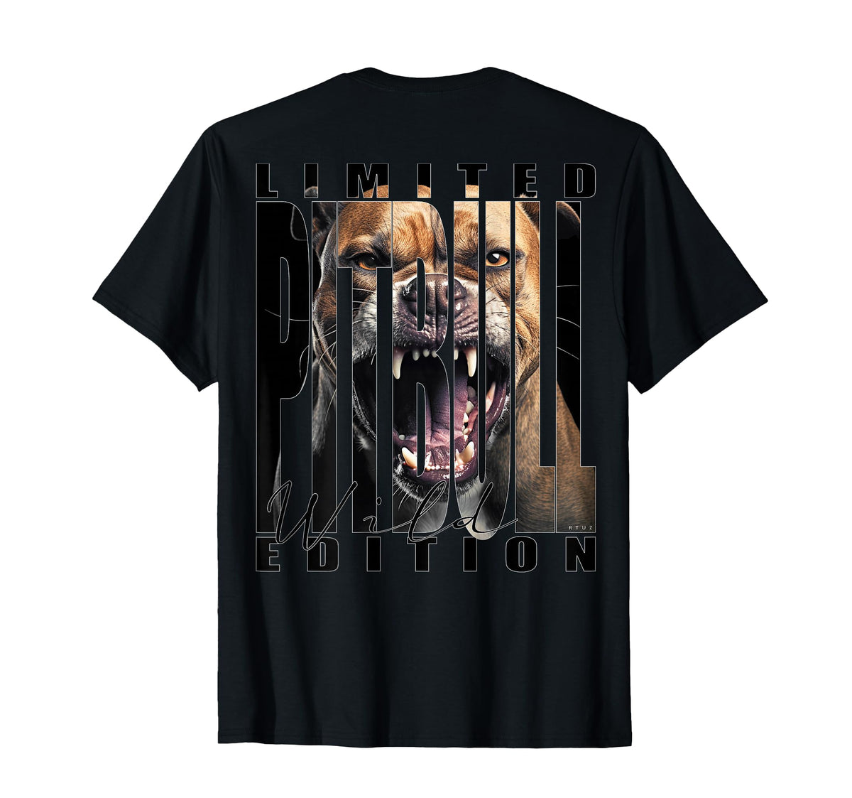Back Y2K Streetwear Dog Pit Bull T-Shirt - Unique Graphic Men Women