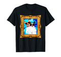 Funny Dogs Portrait Retrowave T-Shirt - Casual Everyday Wear Unisex