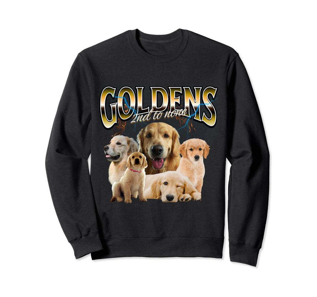 Golden Retriever Grunge Dog Lovers Sweatshirt - Unique Graphic Men Women