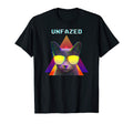 80S Vaporwave Aesthetic Unfazed Cat T-Shirt - Unique Graphic Men Women
