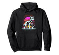 Sunset Vaporwave Aesthetic Dog Hoodie - Casual Everyday Wear for Adults