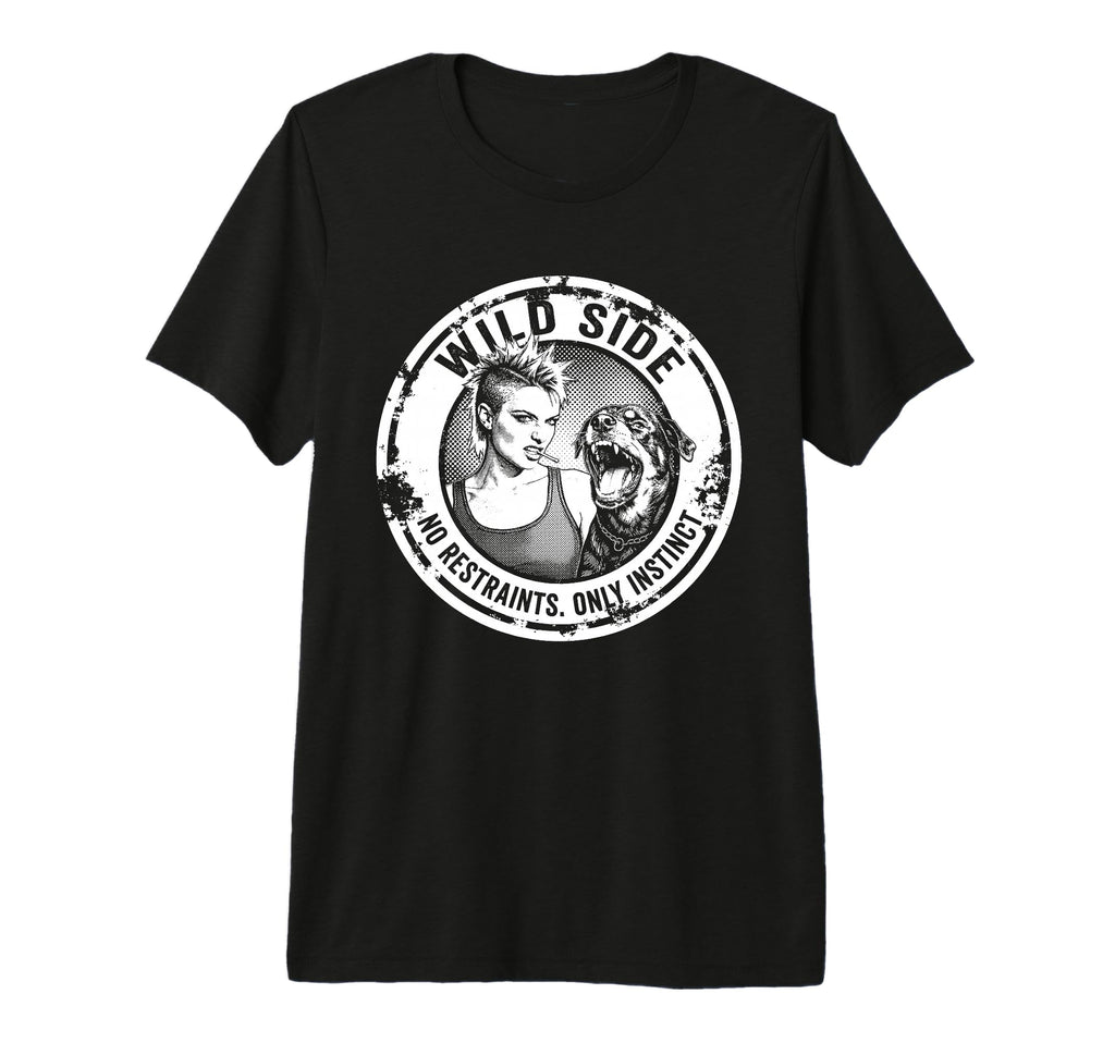 Punk And Dog 90S Grunge Badge Patch T-Shirt - Aesthetic Graphic Unisex