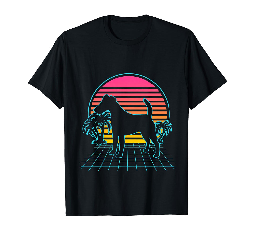 Smooth Fox Terrier Dog 80S T-Shirt - Fun Novelty Design for Adults