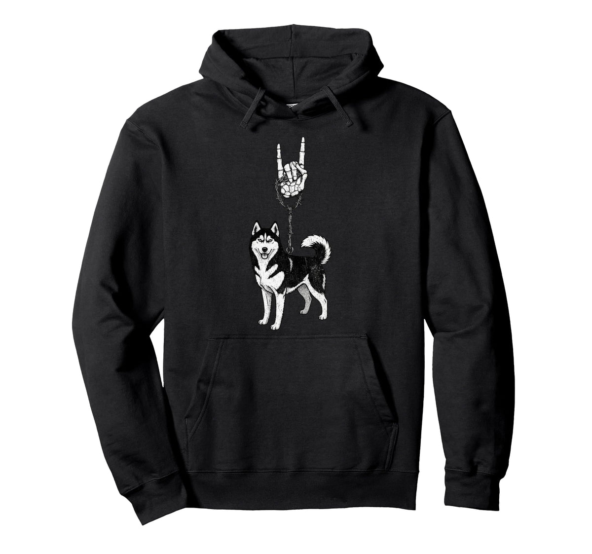 Siberian Husky Dog Mushing 90S Alt Metal Hoodie - Fun Novelty Design Unisex