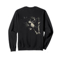Cat Smoking Pipe Glasses Meme Sweatshirt - Custom Art Print for Adults