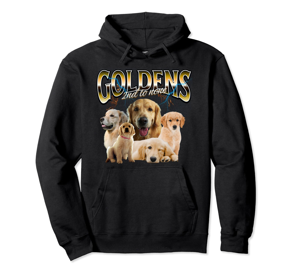 Golden Retriever Grunge Dog Lovers Hoodie - Unique Graphic Men Women