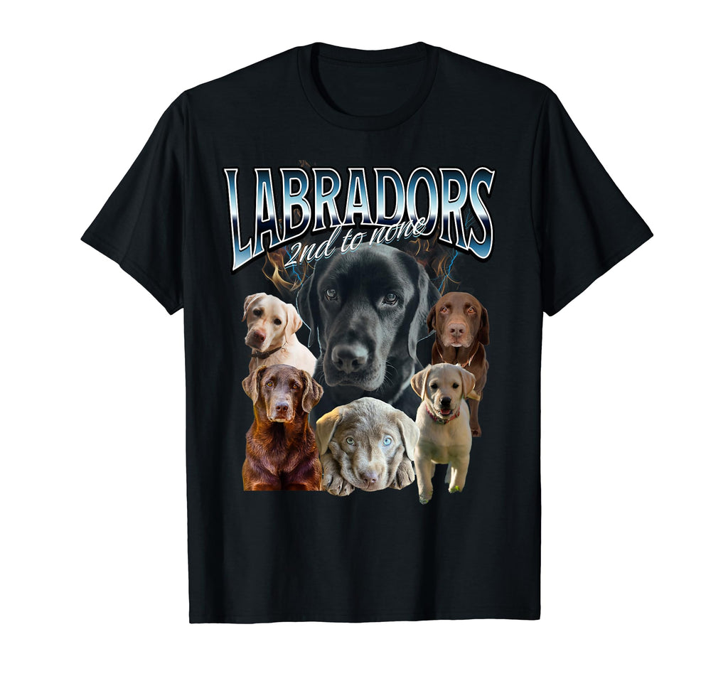 Dog Lovers Labrador Retriever 90S T-Shirt - Custom Art Print for Adults