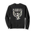 Purrvana Funny Cat Parody 90S Sweatshirt - Custom Art Print Men Women