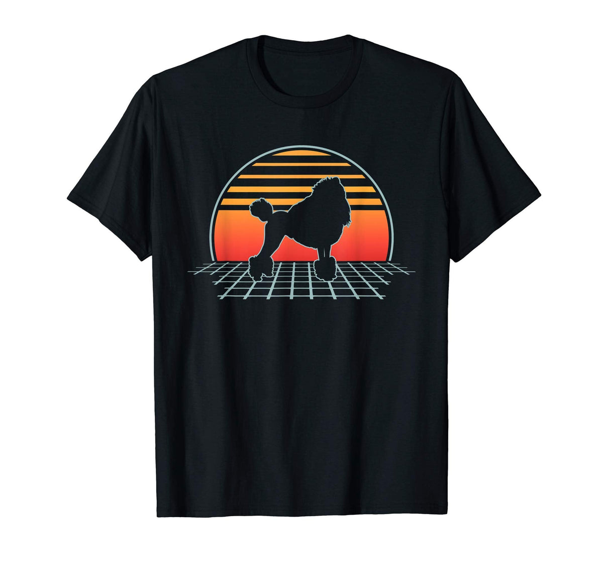 Poddle Dog 70S 80S Animal Vaporwave T-Shirt - Trendy Graphic Unisex