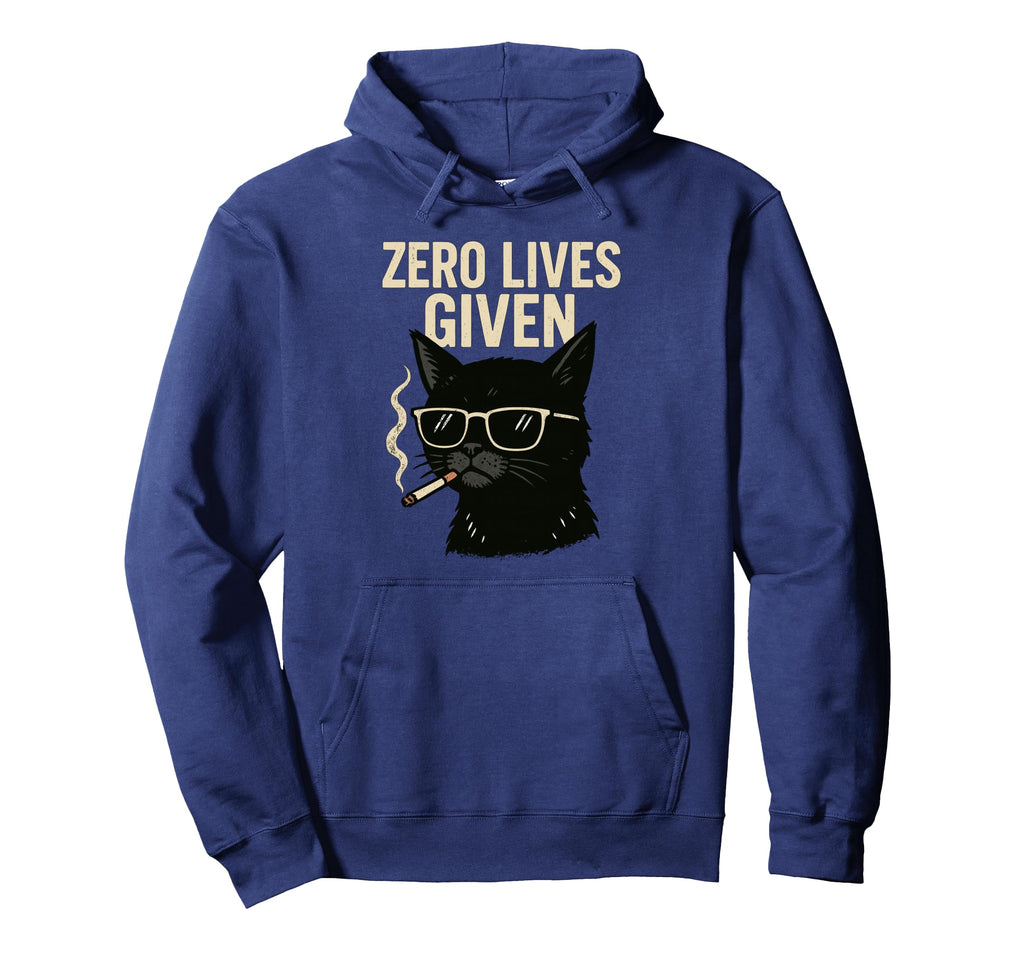 Rebellious Black Cat Smoking Zero Lives
