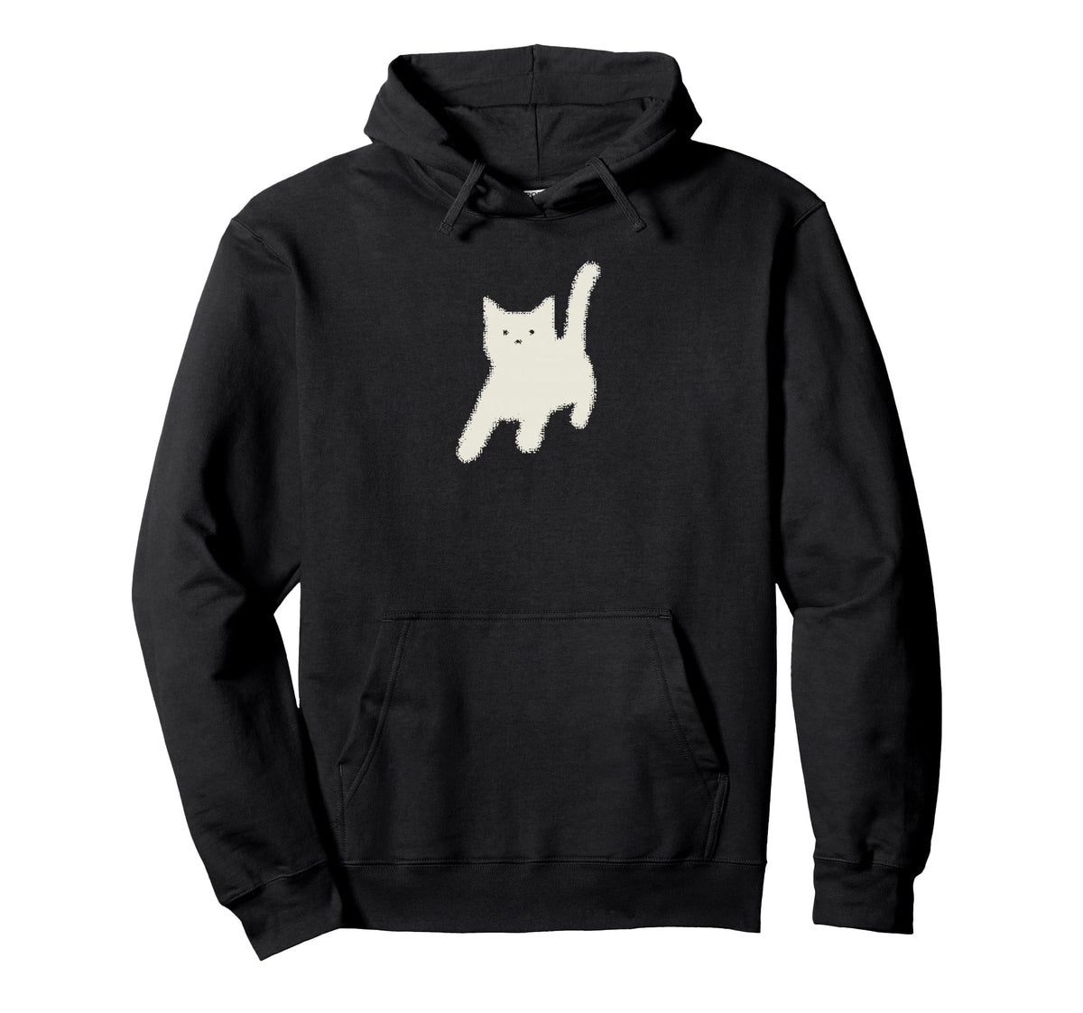 Y2K Cat Scary Back Tomcat 90S 80S 2000S Hoodie - Graphic Print Unisex