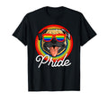 Pug Lgbt Pride Dog Rainbow Sunglasses T-Shirt - Trendy Graphic for Adults
