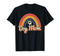 Dog Mom Dog Paw Rainbow T-Shirt - Minimalist Print Men Women