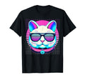 Maneki Neko Sunglasses Japanese Cat T-Shirt - Graphic Print Men Women