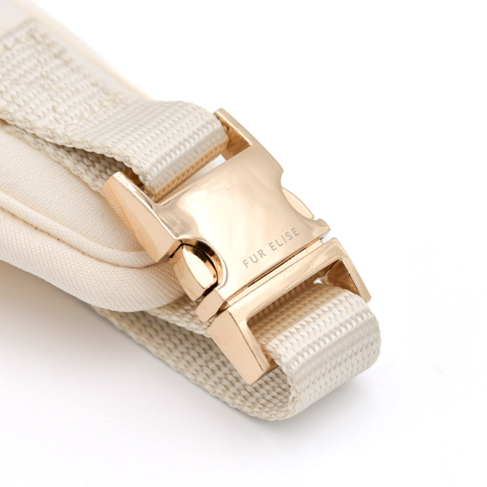 Fur Elise Dog Harness - Bone — buckle detail