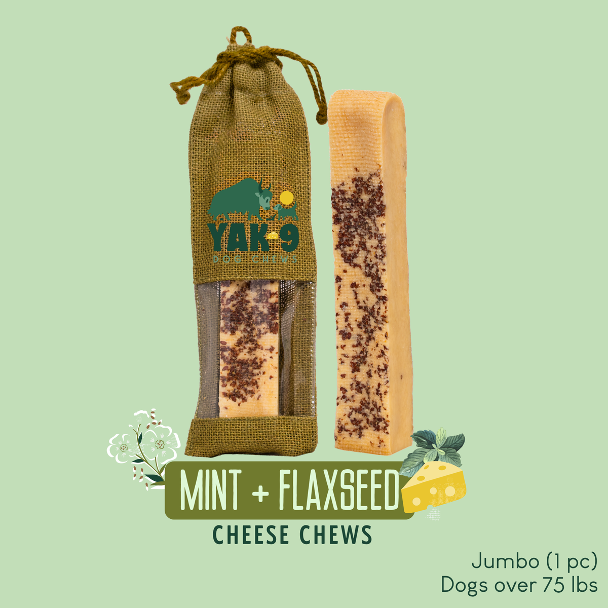 yak9 - Flaxseed Yak Chews for Dogs
