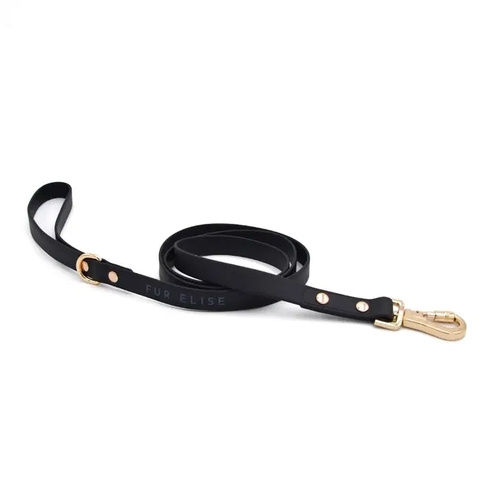 Fur Elise Pets Standard Leash Noir