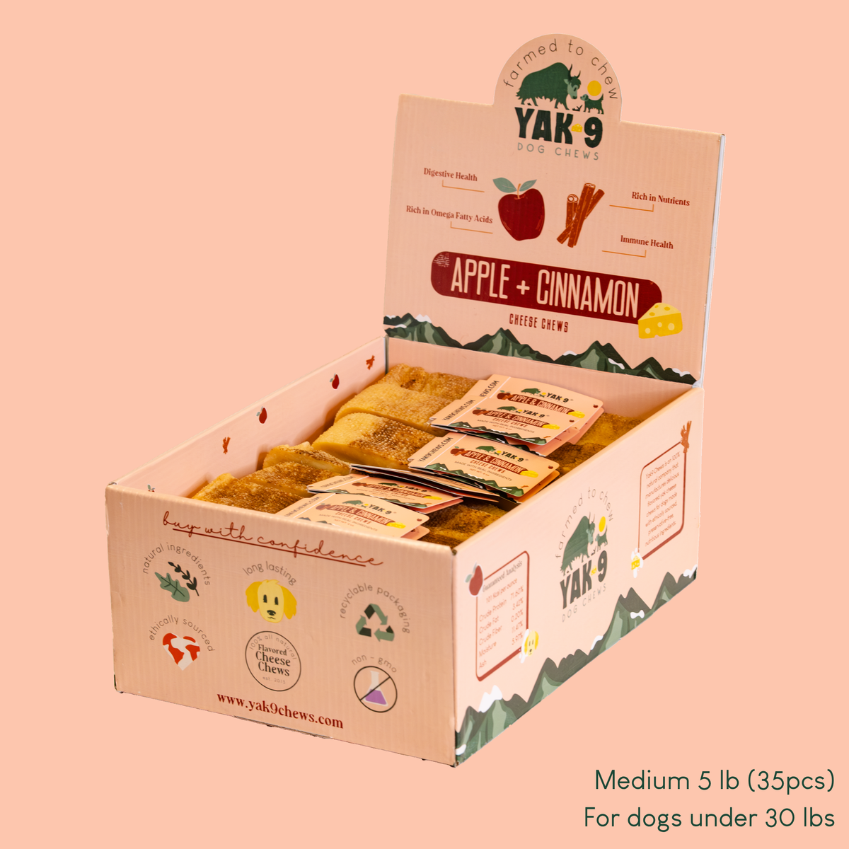 yak9 - Apple Cinnamon Chews for Dogs