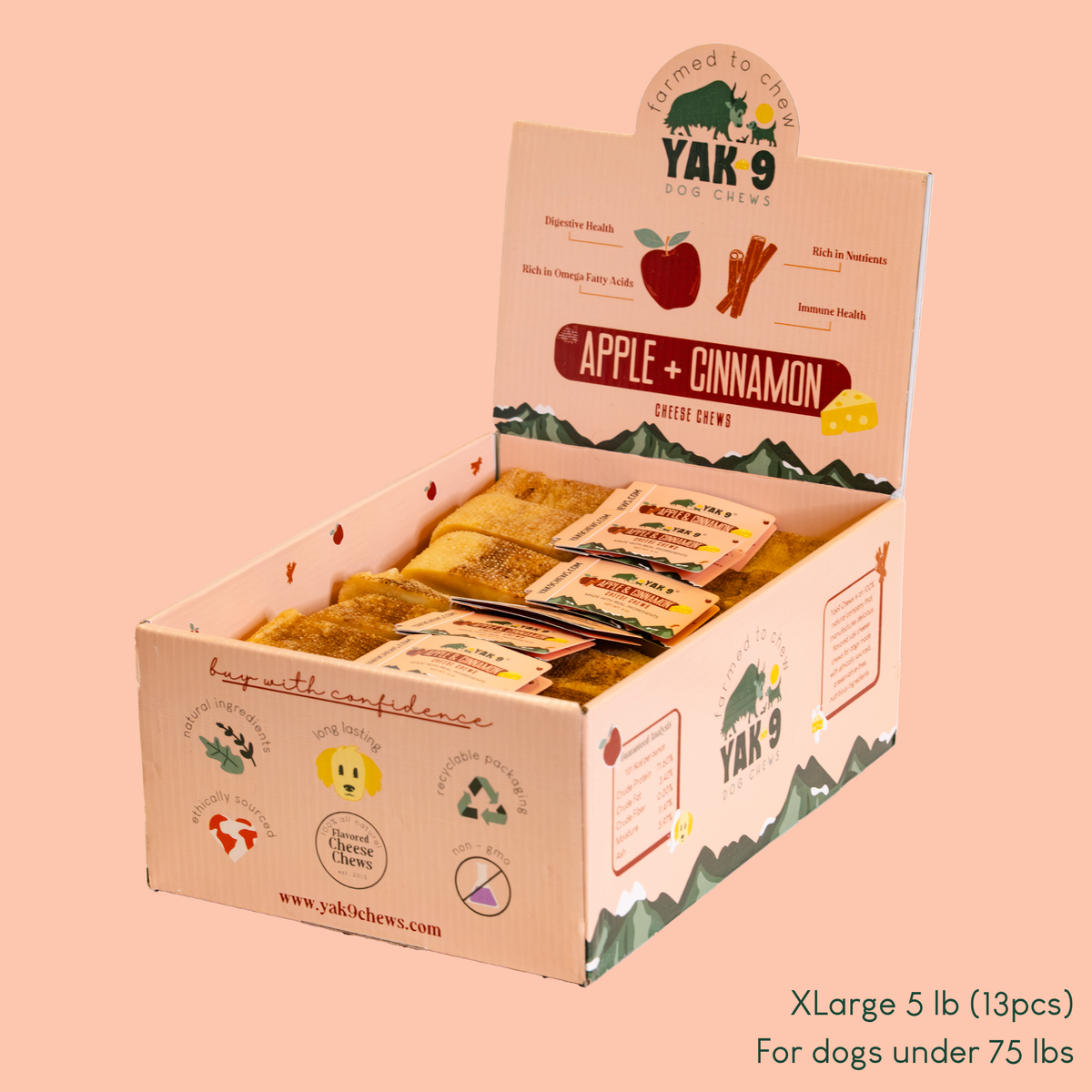 yak9 - Apple Cinnamon Chews for Dogs